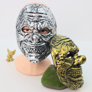 Topeng Tengkorak CS Buatan Tangan Pelindung Cosplay Taktis Horor Realistis Lelucon Menyeramkan Penutup Wajah Lengkap Tersedia - Product Image 3