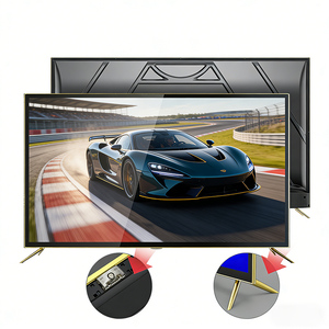 Téléviseur intelligent 4K HDR adapté avec effets sonores pour usage hôtelier, personnalisable OEM avec système d'exploitation Android, noir, 32-65 pouces - Product Image 1