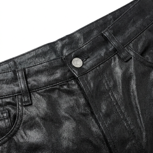 XUFEI OEM Logo personnalisé Fabricant de haute qualité Streetwear Denim ciré lavé 100% coton <span class=keywords><strong>Jeans</strong></span> de créateur pour hommes - Product Image 3