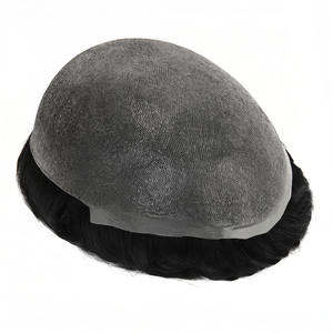 Sistema di Sostituzione Capelli TOPUNIQUE CNG 0.03-0.04mm 6 Pollici Super Sottile Remy Naturale Indiano Ondulato 90% Base in PU per <span class=keywords><strong>Uomo</strong></span> Destrorso - Product Image 5