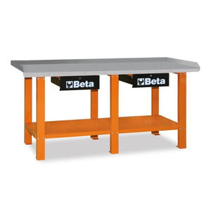 Beta C56 établi en acier 2000x640x930mm avec 2 tiroirs, capacité 1200 kg - Product Image 1