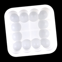 Moule à gâteau en silicone carré unique, petit format, résistant aux hautes températures, pour base de pain, réutilisable, échantillon gratuit usine 1374
