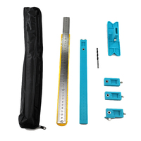 Adjustable Punch Locator bor panduan lengan alat pertukangan Jig untuk kabinet laci tombol tarik alat tangan