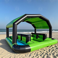 Barre flottante de catégorie marchande de PVC de Garden Party de barre gonflable extérieure de piscine avec la grande piscine pour des adultes