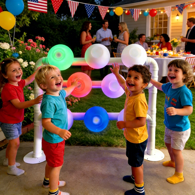 Modern Plastic Parent-Child Whack Mole Game Light Backyard Party Kids Playground Activity Toy Hand Eye Coordination Reaction