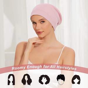 <span class=keywords><strong>Bonnet</strong></span> en soie pour dormir pour femmes, ajustable, doublé de satin soyeux, <span class=keywords><strong>bonnet</strong></span> de <span class=keywords><strong>nuit</strong></span>, foulard en soie pour <span class=keywords><strong>cheveux</strong></span>, <span class=keywords><strong>bonnet</strong></span> souple - Product Image 6