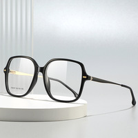 MS TM1047 Lunettes de vue tendance de haute qualité, nouveau style, monture carrée en TR90 + métal et acétate avec verres AC