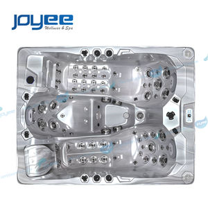 JOYEE Spa tourbillon extérieur 3 places Bain à remous en acrylique Jacuzzis Massage profond moderne Mini taille pour balcon ou petit jardin - Product Image 6