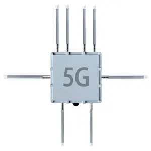 Enrutador 5g desbloqueado para exteriores, impermeable, enrutador industrial de doble banda de 3000Mbps 5g con ranura SIM