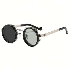 Gafas de Sol Polarizadas Redondas para Hombre y Mujer, Moda 2025, con Lentes con Filtro ND, Protección UV400, 1-9 Niveles de Atenuación Ajustable - Product Image 5