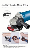 Meuleuse d'angle électrique filaire 1200W, très vendue, puissance professionnelle, diamètre de disque 150mm, excellente qualité pour le polissage, 220V.
