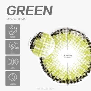 Monster Eye Cosplay Cor Verde Anual Usando Lentes De Contato Atacado Halloween <span class=keywords><strong>Crazy</strong></span> Anual Usando Lentes De Contato - Product Image 2