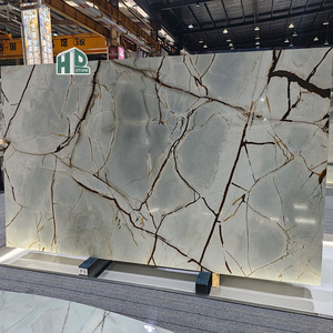 Hermosa losa de mármol de Roma azul de cuarcita azul <span class=keywords><strong>imperial</strong></span> brasileña, piedra natural pulida para uso en Isla de suelo de pared - Product Image 4