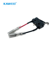 Sakelar Mikro Kustom dengan 2 Kabel & Konektor, Mikrosakelar 5A 125V 250V untuk Peralatan Rumah Tangga