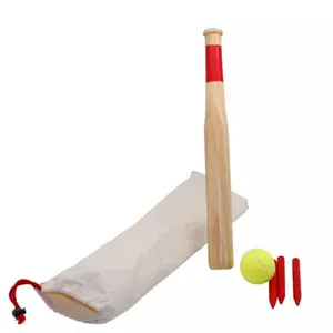 Gioco da giardino all'aperto gioco di mazza da Baseball in legno Set gioco di Croquet in legno per bambini adulti