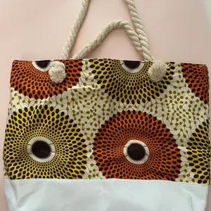Lulu Lucy wholesale African print Ankara Beach tote bag