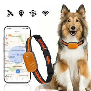 เครื่องติดตามสัตว์เลี้ยง GPS 4G ติดตามตำแหน่งแบบเรียลไทม์ บลูทูธ ปลอกคอสุนัขและแมว พร้อมแอปสำหรับตรวจสอบสัตว์เลี้ยง - Product Image 1