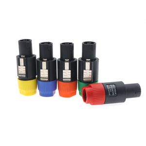 High Quality NL4FC Male Jack 4-Pole Audio Connector Cable Wire 4-Pin Speaker Speakon Plug Polo Speaker Speaker <strong>Accessories</strong> - Product Image 1