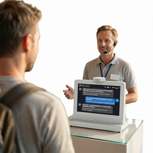Traductor IA de Doble Pantalla de 10.1 Pulgadas, Dispositivo de Traducción de Voz Bidireccional en Tiempo Real, 140 Idiomas, Pantalla Táctil para Hotel y Aeropuerto - Product Image 1