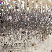 Rideau de plafond à sequins LEDA pour mariage, toile de fond suspendue scintillante personnalisée pour la décoration de banquets, événements et fêtes