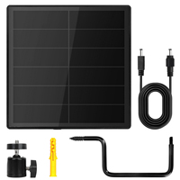 D5 5W étanche powerbank verre trempé mini panneau solaire avec port de type c pour caméra de vidéosurveillance extérieure pour Meshtastic Node Lora iot