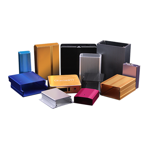 Aluminum Project Box Anodized Extruded Junction Box Metal Electrical Electronic PCB Enclosure Metal Small Aluminum Heatsink case