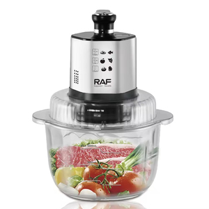 Picadora eléctrica portátil de gran capacidad para cocina, cortadora de verduras, procesador de alimentos, cuerpo de vidrio, capacidad de 5L - Product Image 1