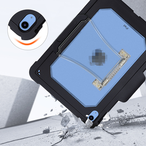 Funda con soporte de protección contra caídas para <span class=keywords><strong>R</strong></span> iPad 10th 11th A16 11 '3 en 1 Heavy Duty Rugged Tablet Cover - Product Image 3