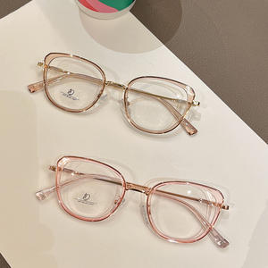 Nuevas gafas TR Cat Eye con filtro de luz azul, montura marrón para mujer, con caja de regalo, lentes anti UV y anti luz azul. - Product Image 5