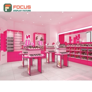 Heavy Duty Retail Shop Powder Coated Metal Store Fittings Store Solution Cosmetic Display Cabinet - Product Image 5