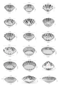 <span class=keywords><strong>Moule</strong></span> de cuisson en acier inoxydable de qualité alimentaire pour tartelettes, cupcakes, gâteaux, plats de cuisson en métal de qualité supérieure, vente en gros en usine - Product Image 2