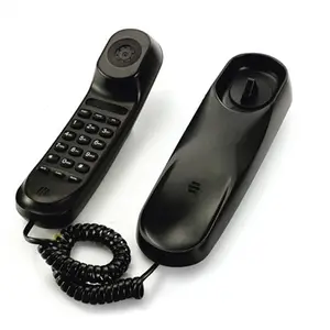 Venda quente barato Slim Corded Telefone Wall Mounted Telefone Desktop para banheiro