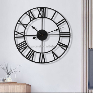 16 "20" 60 <span class=keywords><strong>cm</strong></span> Roman grande ferro metallo di lusso orologio <span class=keywords><strong>da</strong></span> <span class=keywords><strong>parete</strong></span> moderno decorazione per la casa grande orologio retrò per la decorazione della stanza Lingving - Product Image 1