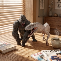 Figurine d'animal en PVC KingKong grand format, réaliste, modèle de gorille de collection, certifiée sécurité, design personnalisé, vente en gros
