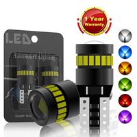 Ampoules LED G-View neuves 194 pour éclairage de plaque d'immatriculation 6500K Canbus sans erreur 168 T10 2.4W à courant élevé pour éclairage de dôme de voiture, de porte et de carte