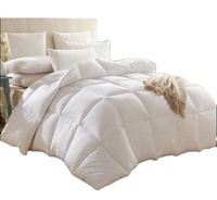 Ensemble de couette de luxe en coton, doux, uni, hôtel, blanc, King Size