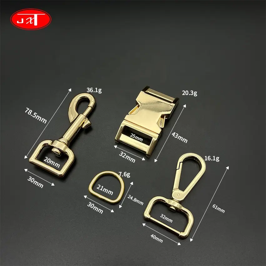 Factory direct sales belt accessories buckle dog hook D ring customized color