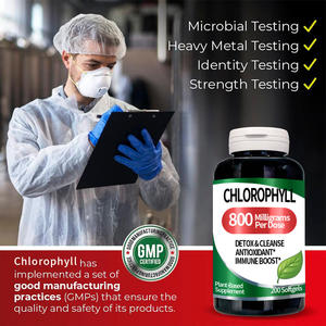 Clorofilla Pura 800 mg per Porzione 200 Gommose - Integratori Detox e Purificanti a Base di Verdure - Assorbimento Ultra Elevato Grado Alimentare - Product Image 3