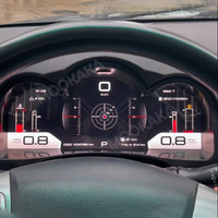 Mookaka 12,3 pouces Nouveau tableau de bord numérique LCD de remplacement pour Toyota Hilux Compteur de vitesse Système Linux Plug and Play