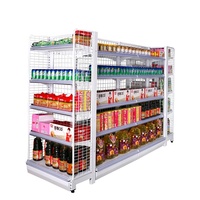 Étagères de supermarché en métal Étagères de magasin de gondole avec bonne vente étagères présentoirs pour magasin de détail