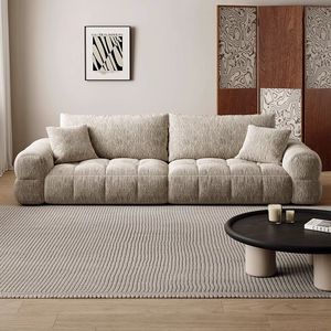 Sofá Modular de Lujo Minimalista Italiano, Combinación Convertible de Gran Tamaño, Sofá Profundo en Forma de Línea Recta para Sala de Estar - Product Image 2