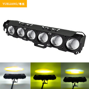 LKT Mini phare de travail à lentille à quatre yeux Projecteurs de moto avec phare à LED Ampoule DRL pour voiture camion SUV ATY - Product Image 5