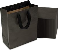 Wholesale Cheap Ivory Craft Kraft Board Handmade Embossed Laminated HotStamped Surface Gift Paper Packaging Bag Red Green Black