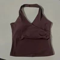 Soutien-gorge de sport sexy pour femme à col en V, maintien élevé, bretelles croisées, pour yoga et activités sportives, séchage rapide, tricot 100 % nylon