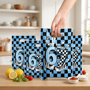 50 Sacchetti Regalo 'Sono Andato in Giorno da 6 Anni, Ora Sono 7' con Auto da Corsa, Sacchetti in Plastica con Manico per Snack e Caramelle, Accessori per Feste di Compleanno - Product Image 4