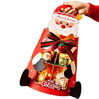 Gâteau éponge à la mode muffin pâte feuilletée cupcake gâteau après-midi thé support à 2/4 niveaux avec couvercle d'élément de Noël