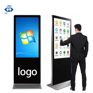 Zdhq 85/75/65/43/55 inch trong nhà/ngoài trời giá hiển thị di động media player kiosk thông minh tầng thường vụ kỹ thuật số biển Totem - Product Image 1