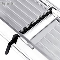 Hachoir à Aliments Manuel Ajustable Shule Silver Kitchen avec Lames en Acier Inoxydable, Mandoline à Légumes Certifiée LFGB, Durable