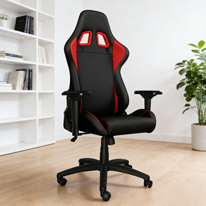 <span class=keywords><strong>Sedia</strong></span> <span class=keywords><strong>da</strong></span> <span class=keywords><strong>Gaming</strong></span> Ergonomica Nera con Schienale Alto, Girevole e Reclinabile, Braccioli 2D Regolabili, in Pelle PU Traspirante, per Casa e Ufficio - Product Image 4