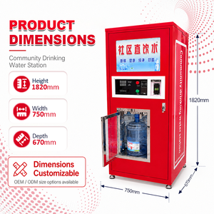 Máquina Expendedora Automática <span class=keywords><strong>de</strong></span> Agua RO <span class=keywords><strong>de</strong></span> 800 GPD, Purificador <span class=keywords><strong>de</strong></span> Agua por Ósmosis Inversa Comercial con Pago con Monedas y <span class=keywords><strong>Tarjeta</strong></span> - Product Image 2